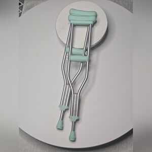 Our Generation Pair Of Doll Crutches Turquoise Toy [ Read Details ]